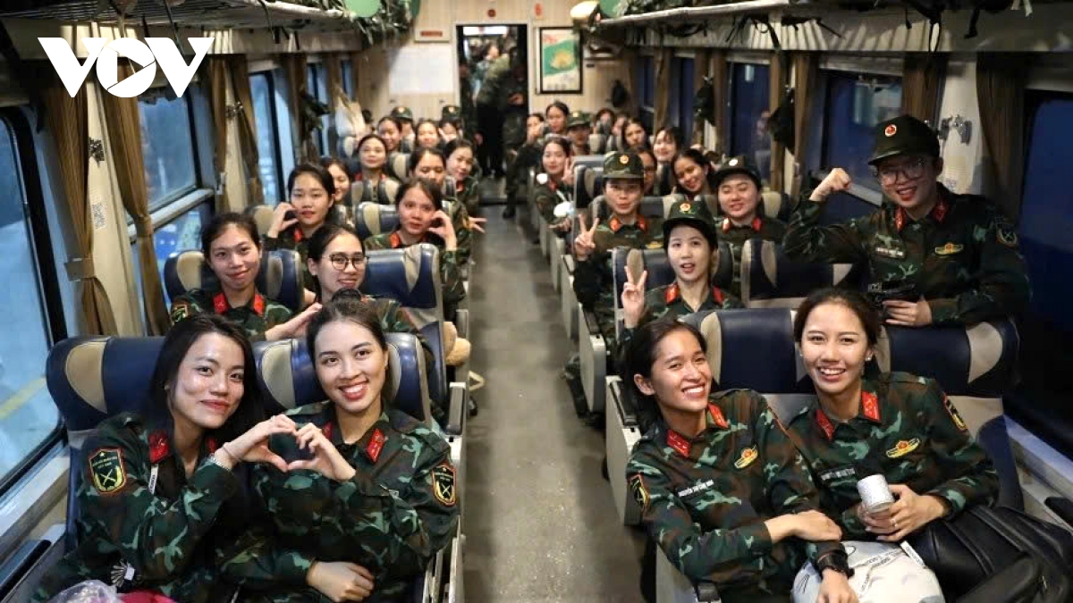 An emotional farewell as soldiers depart for sacred mission in Hanoi